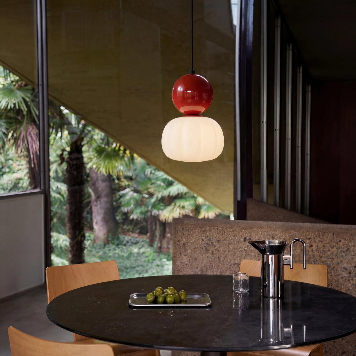 Art Deco Pendant Light | Geometric Design with Adjustable Height