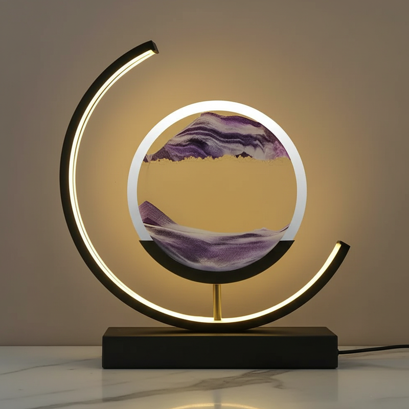 Artistic LED Table Lamp with Adjustable Tri-Color Lighting