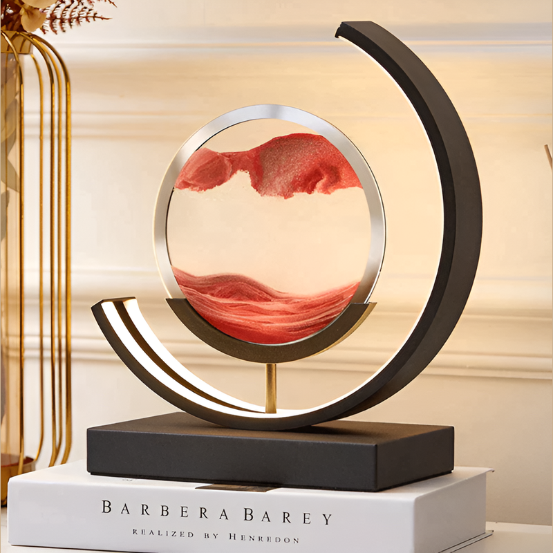 Artistic LED Table Lamp with Adjustable Tri-Color Lighting