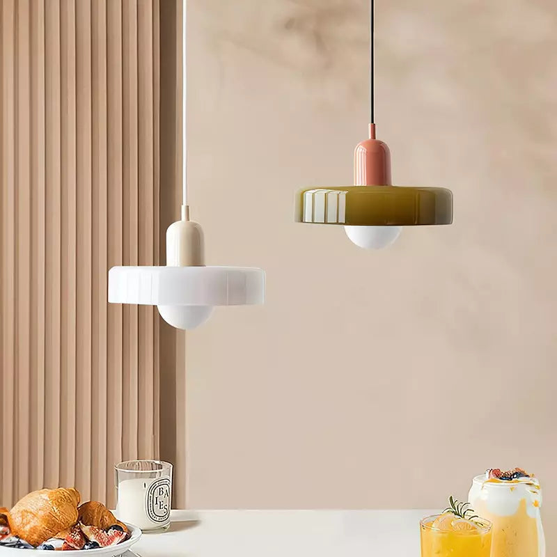 Bauhaus Collection | Glass Pendant Light with Adjustable Height