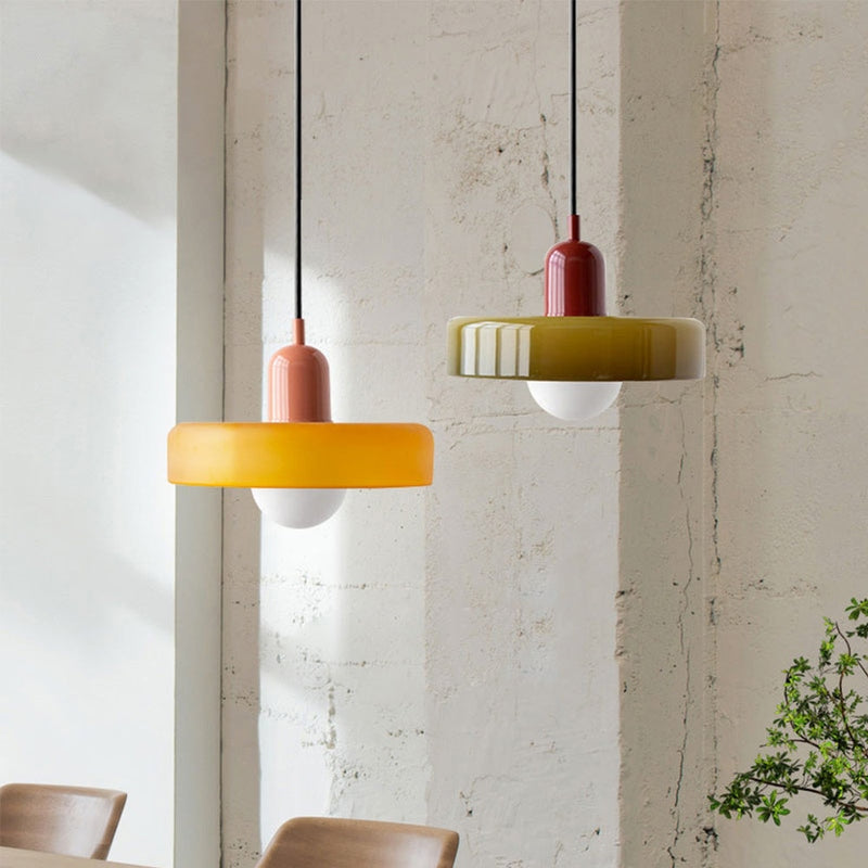 Bauhaus Collection | Glass Pendant Light with Adjustable Height