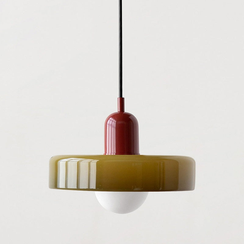 Bauhaus Collection | Glass Pendant Light with Adjustable Height