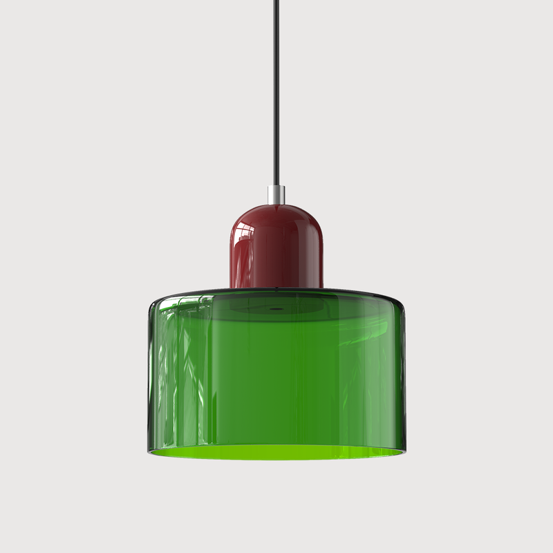 Bauhaus Collection | Glass Pendant Lighting with Colorful Elements