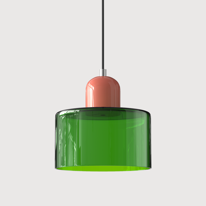 Bauhaus Collection | Glass Pendant Lighting with Colorful Elements