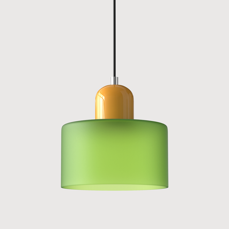 Bauhaus Collection | Glass Pendant Lighting with Colorful Elements