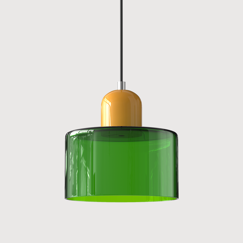 Bauhaus Collection | Glass Pendant Lighting with Colorful Elements