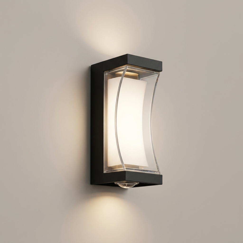 Black Up Down Outdoor Wall Lantern