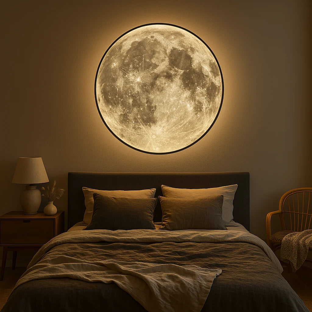 Celestial Glow | Wall Sconce Lighting with Realistic Lunar Design