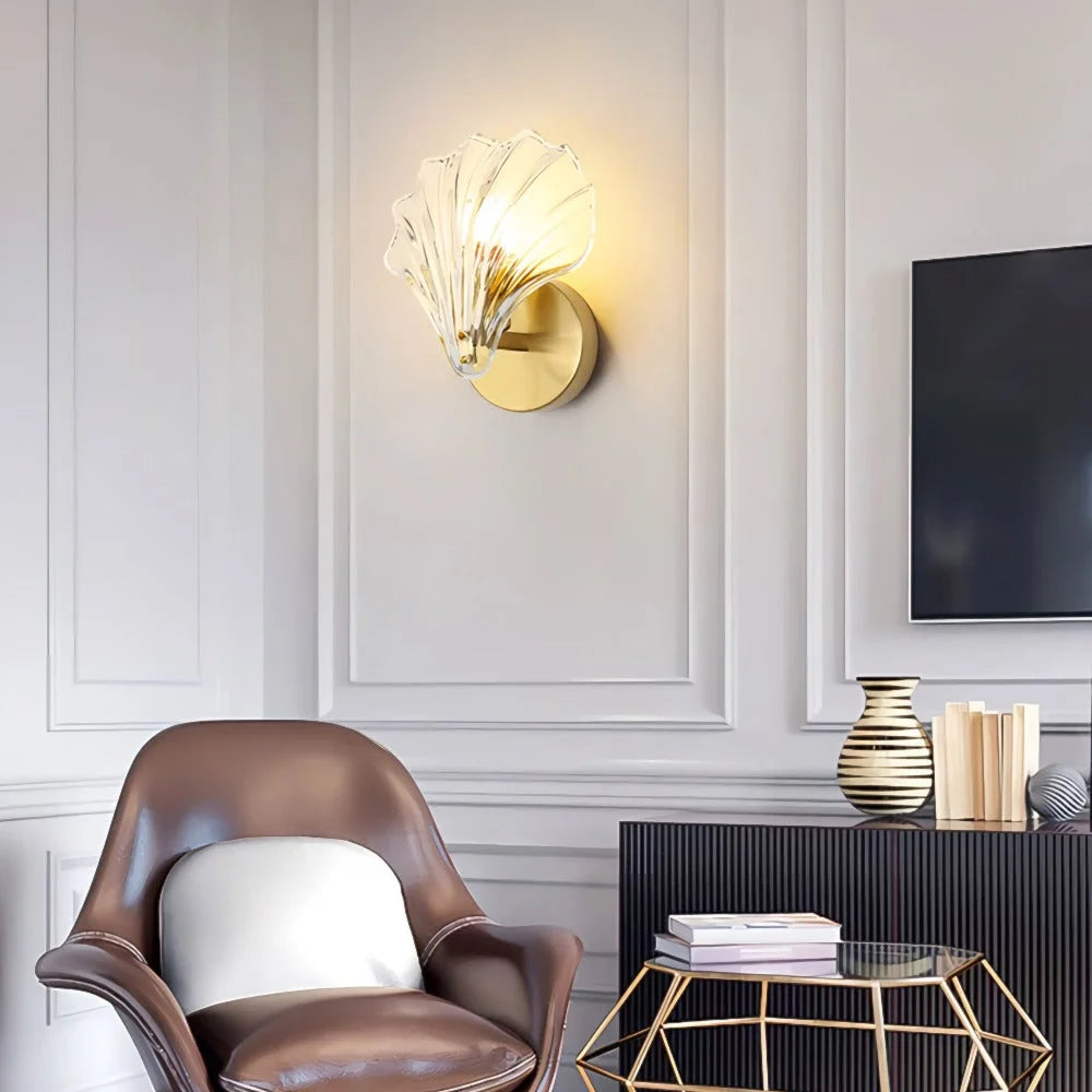 Coastal Elegance | Seashell Wall Light