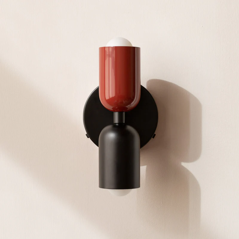 Contemporary Wall Lamp | Vertical Sconce Light with Dual Light Points