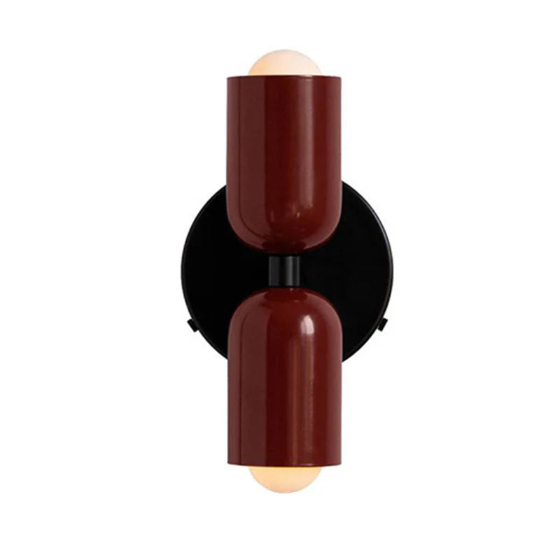 Contemporary Wall Lamp | Vertical Sconce Light with Dual Light Points