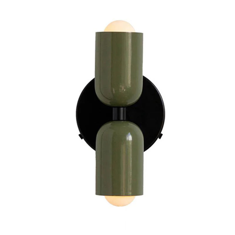 Contemporary Wall Lamp | Vertical Sconce Light with Dual Light Points