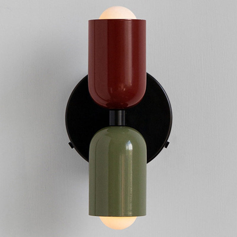 Contemporary Wall Lamp | Vertical Sconce Light with Dual Light Points
