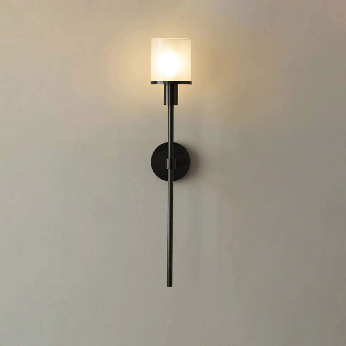 Elegant Brass Alabaster Wall Sconce with Soft Glow
