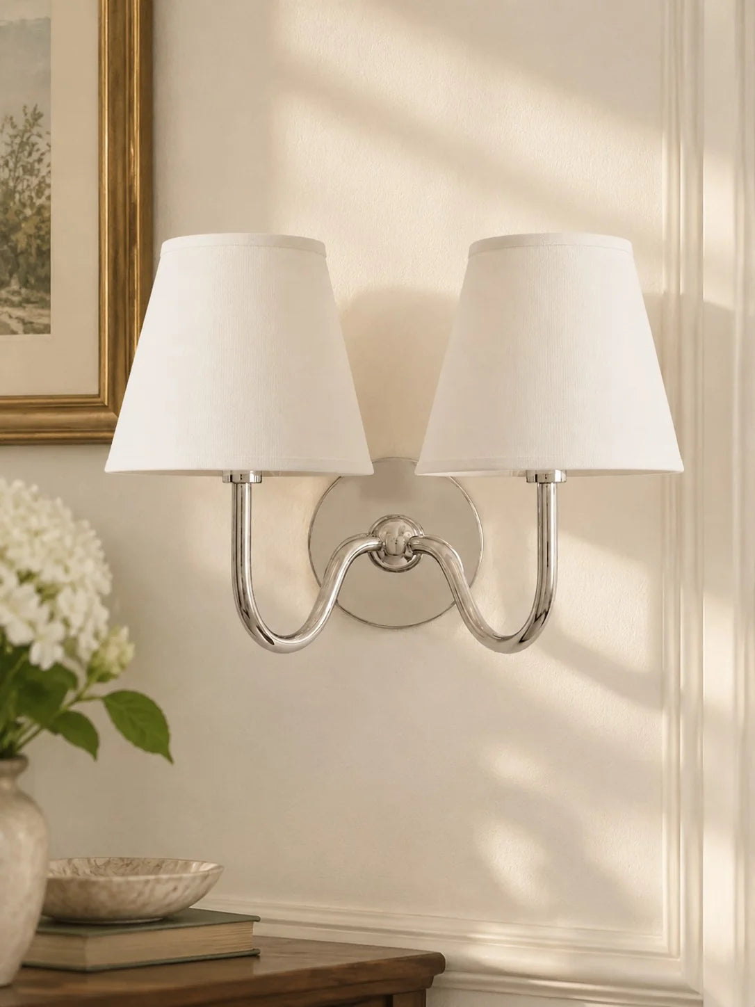 Elegant Fabric Drum Wall Sconce for Ambient Lighting