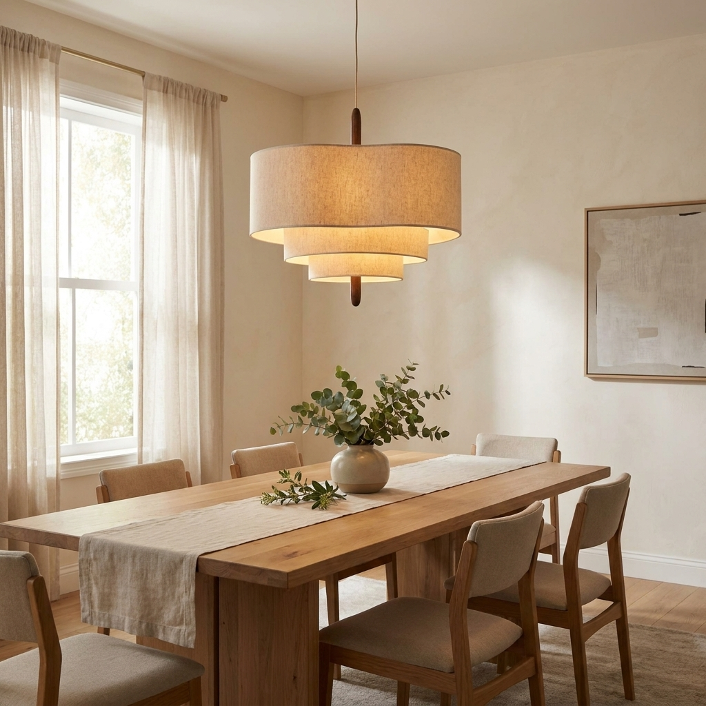 Elegant Fabric Pendant Light for Soft Ambient Glow