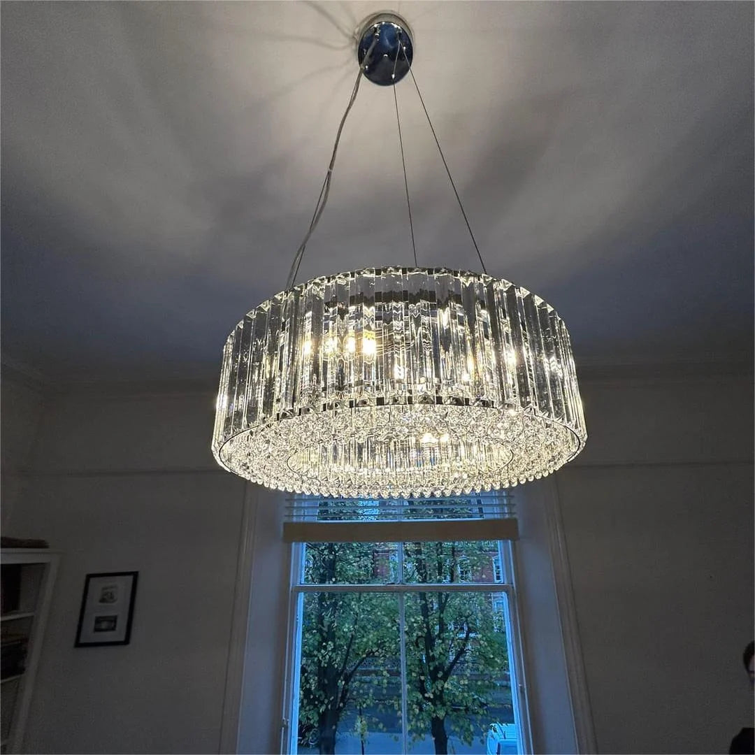 Elegant Modern Crystal Chandelier with 6 Lights