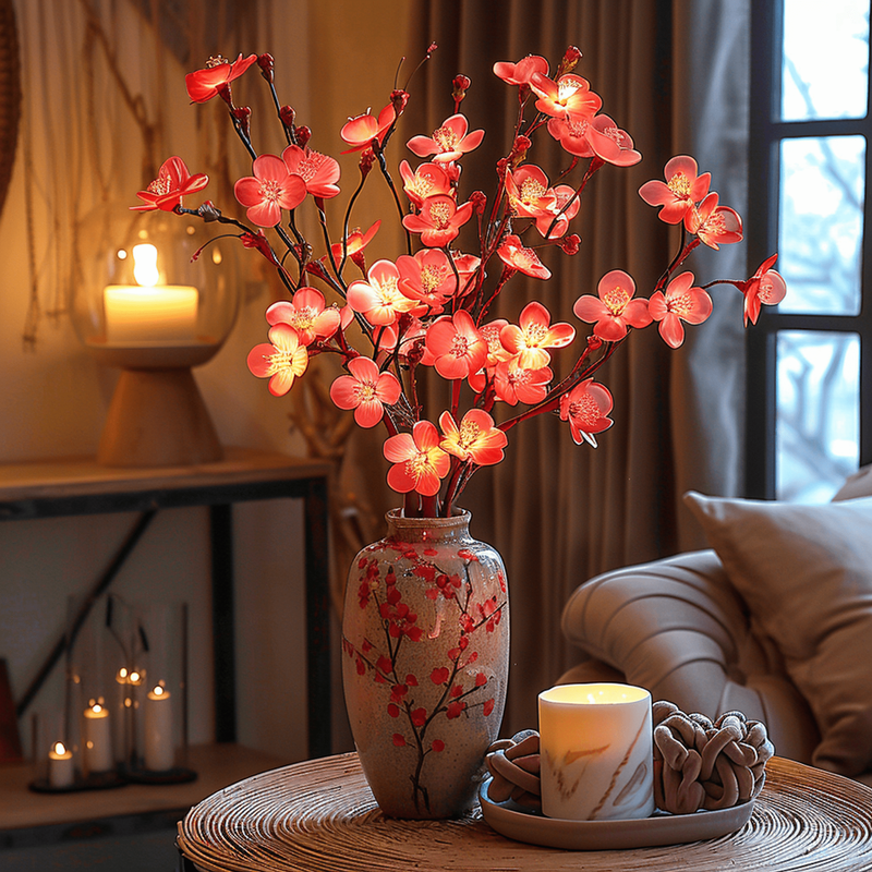 Elegant Olive Branch Fairy Lights | 120 LEDs with Bendable Design