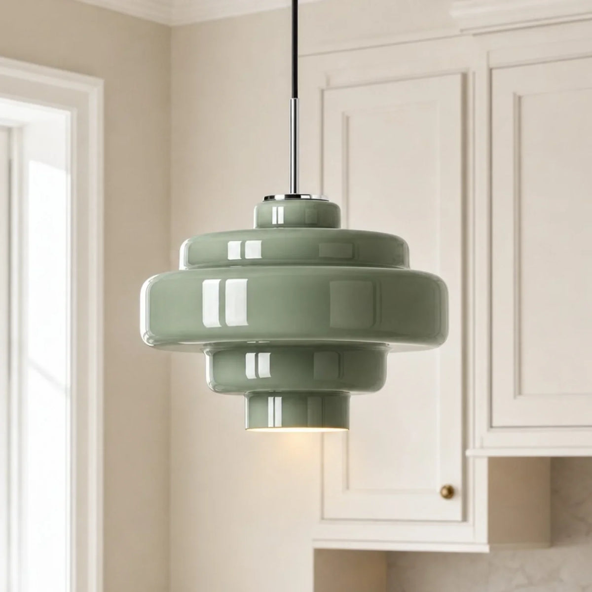 Elegant Orange Glass Pendant Light for Modern Spaces