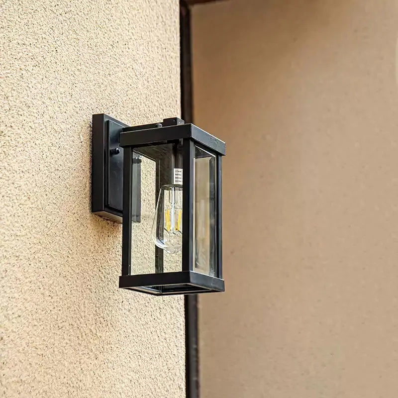 Elegant Outdoor Wall Lamp | Black Exterior Wall Lights with Waterproof Design