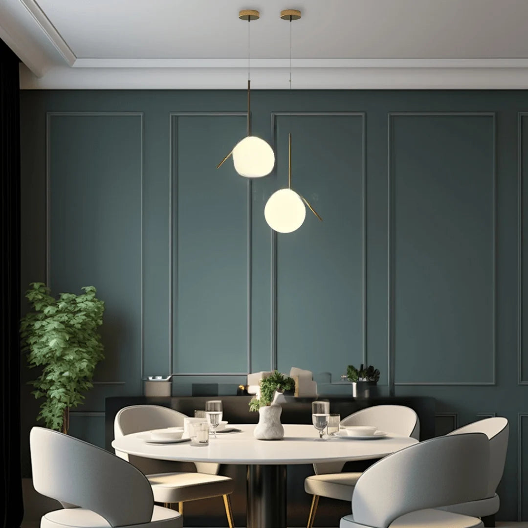 Elegant Oval Cage Pendant Light with Adjustable Height