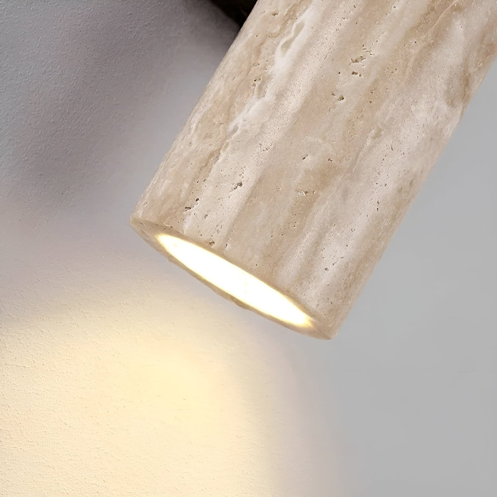 Elegant Travertine Wall Sconce | Up & Down Lighting