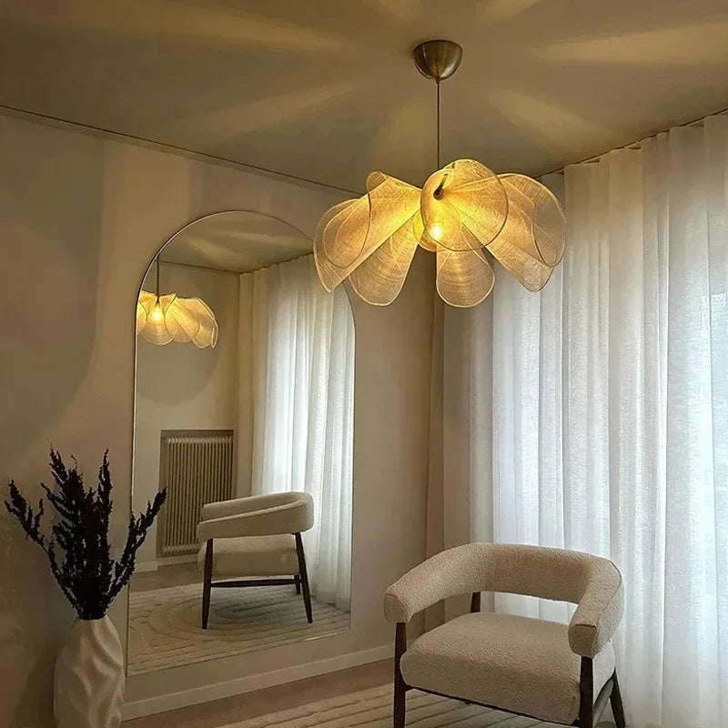 Elegant Vintage Fabric Pendant Light with Soft Shade