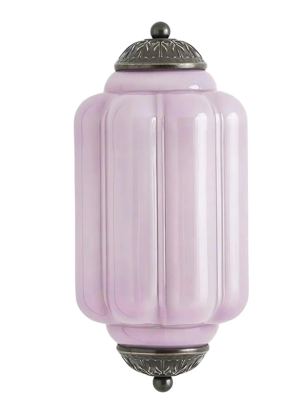 Elegant Vintage Milk Glass Wall Sconce with Metal Accents