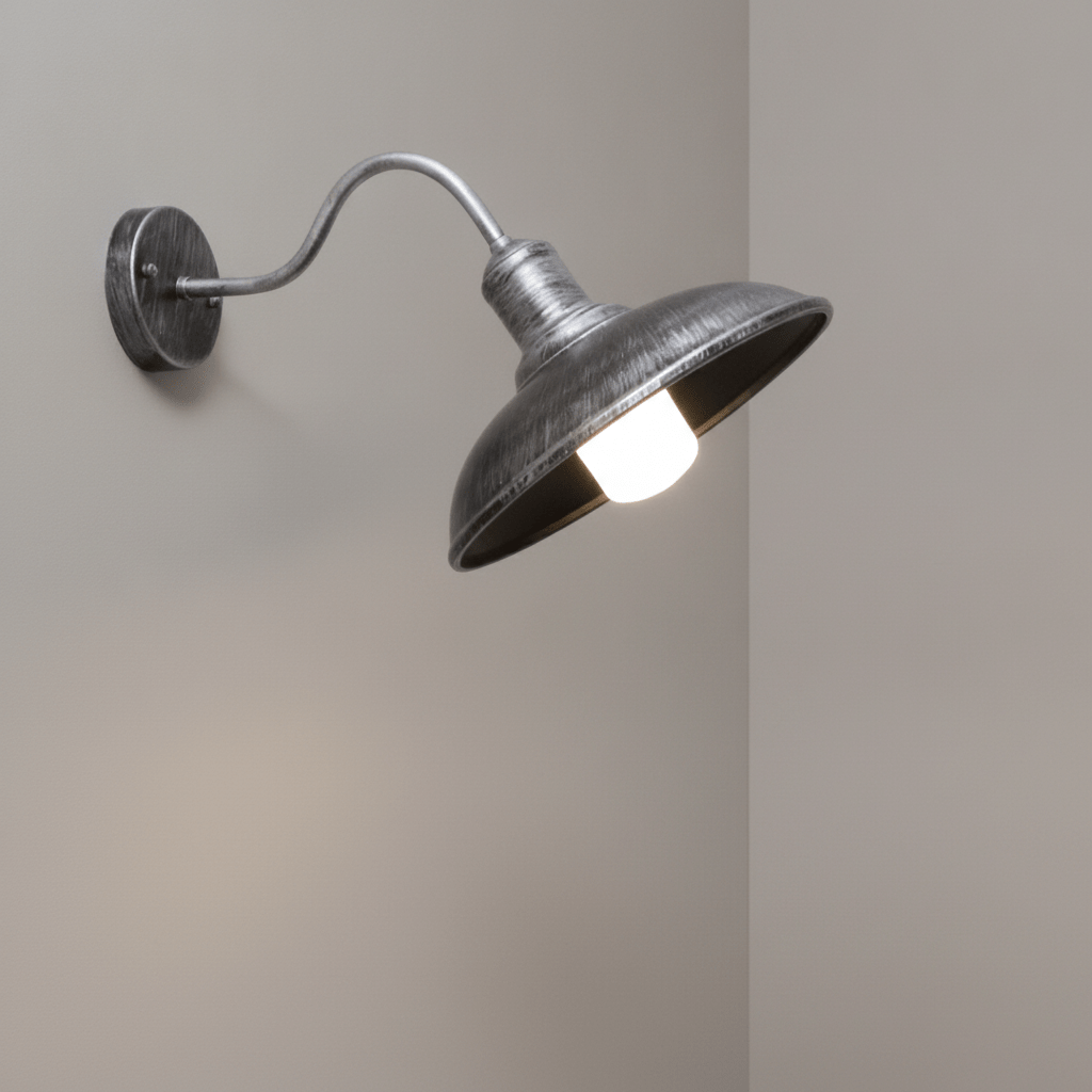 IronBowl | Rustic Vintage Industrial Outdoor Wall Light Lantern