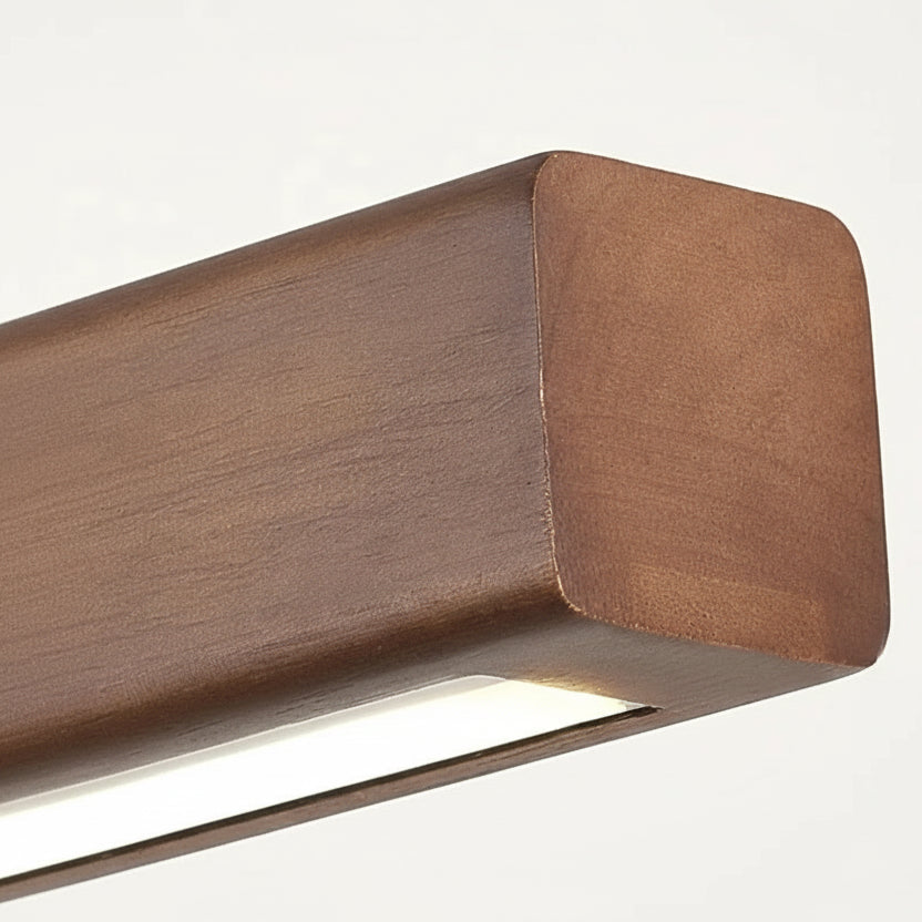 Ivalo Collection | Wood LED Pendant Light with Adjustable Height