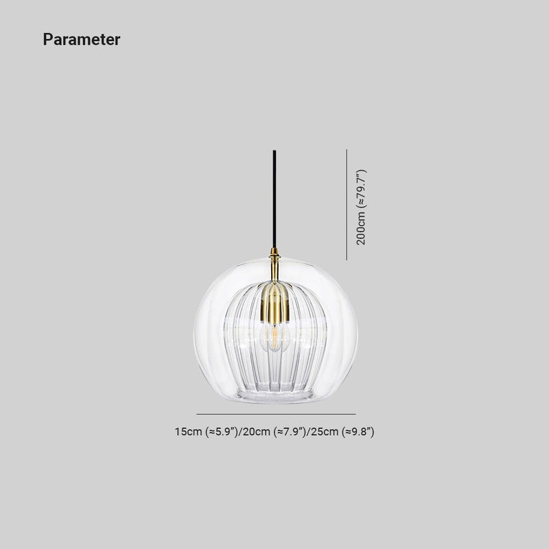 June Collection | Glass Pendant Light with Adjustable Height & Warm Glow