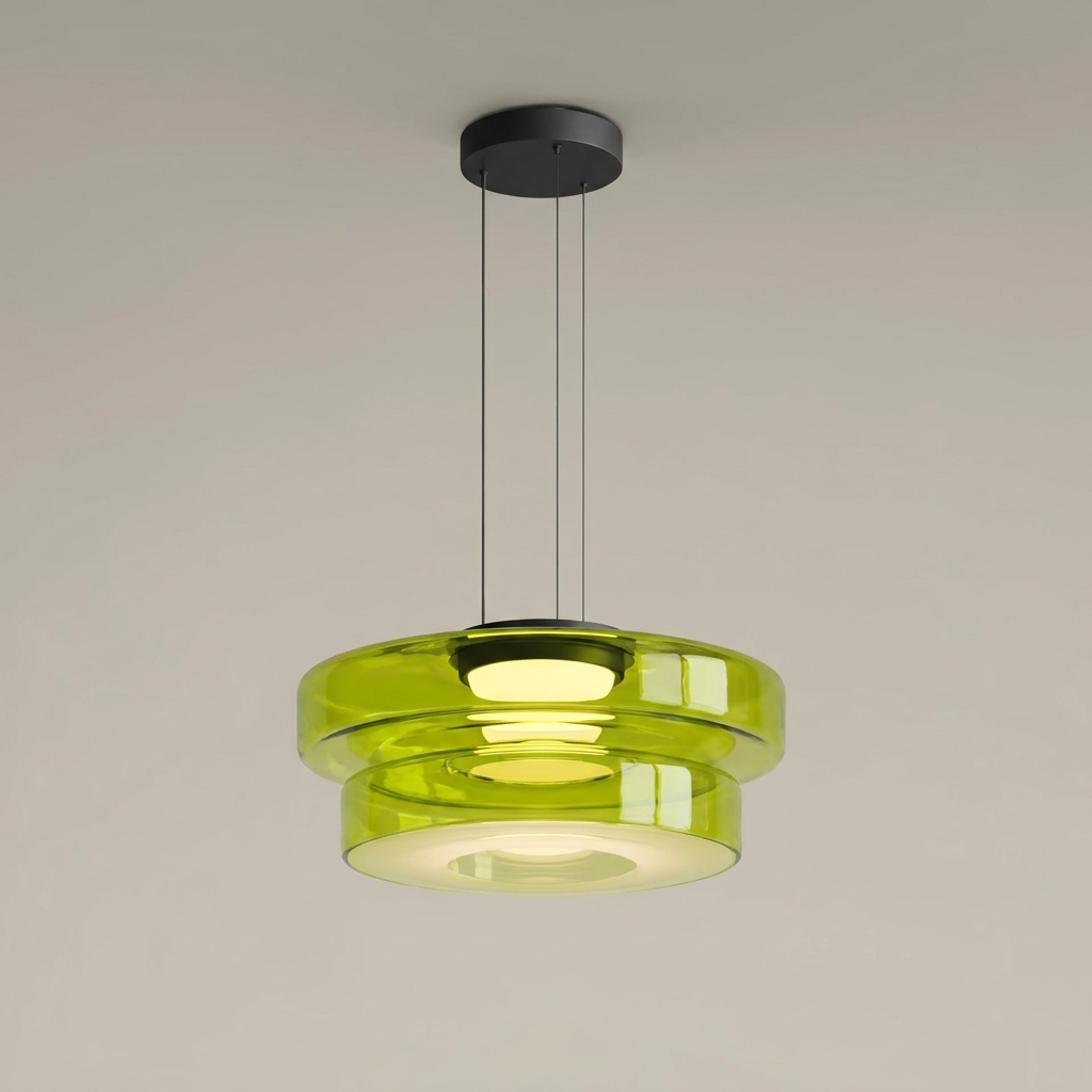 Minimalist Collection | Glass Pendant Light with Adjustable Height