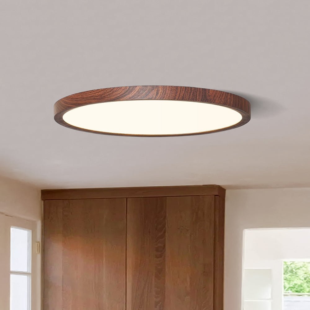 Minimalist LED Ceiling Light Fixture | Ultra-Thin Flush Mount with Adjustable Tones