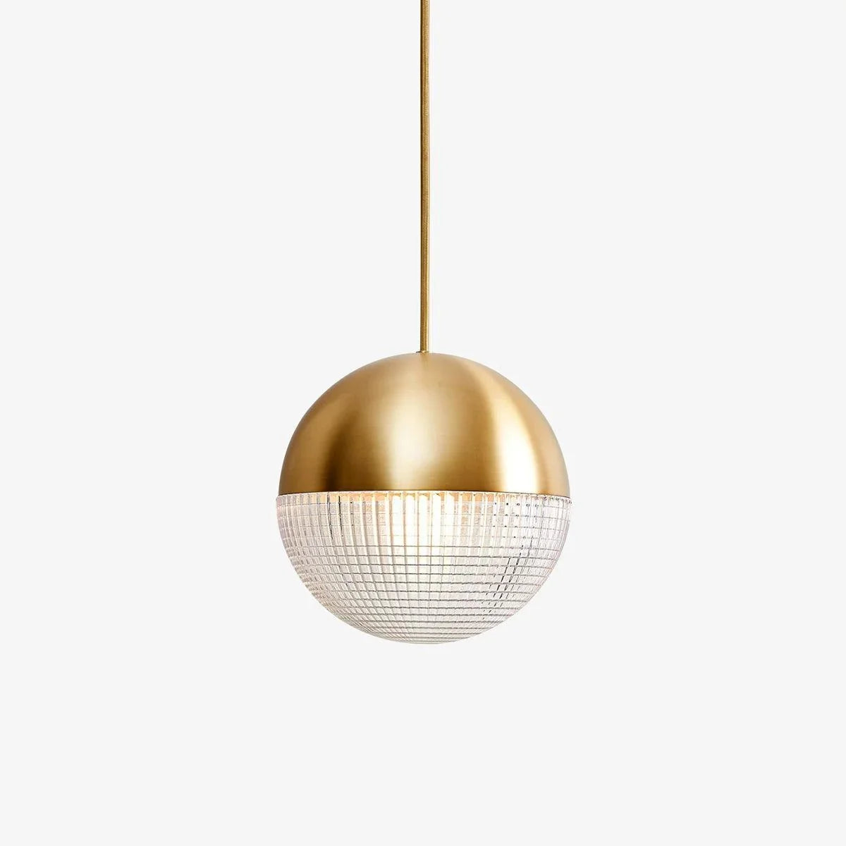 Modern Clear Glass Pendant Light with Adjustable Height