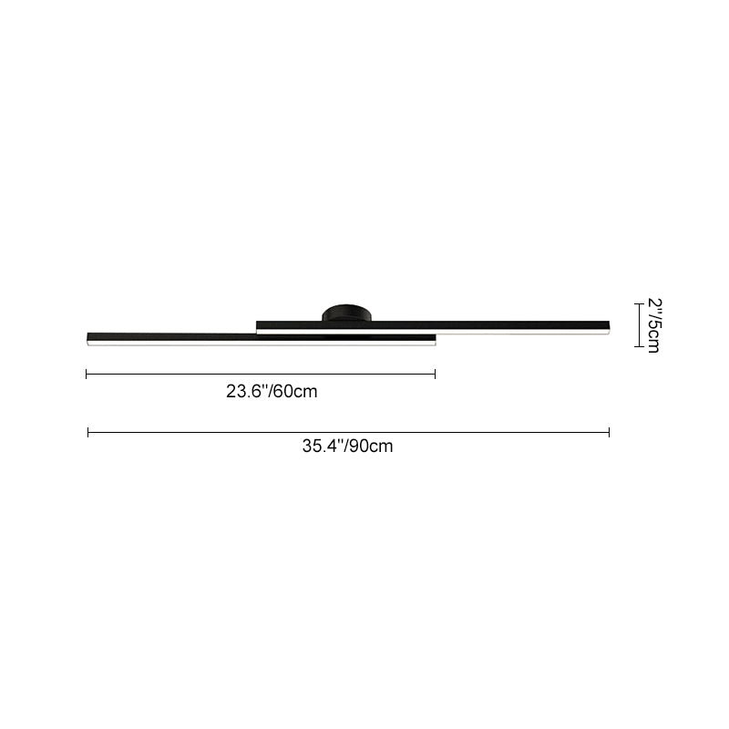 Modern LED Flush Ceiling Light | Adjustable Color Temperature & Chic Black Design