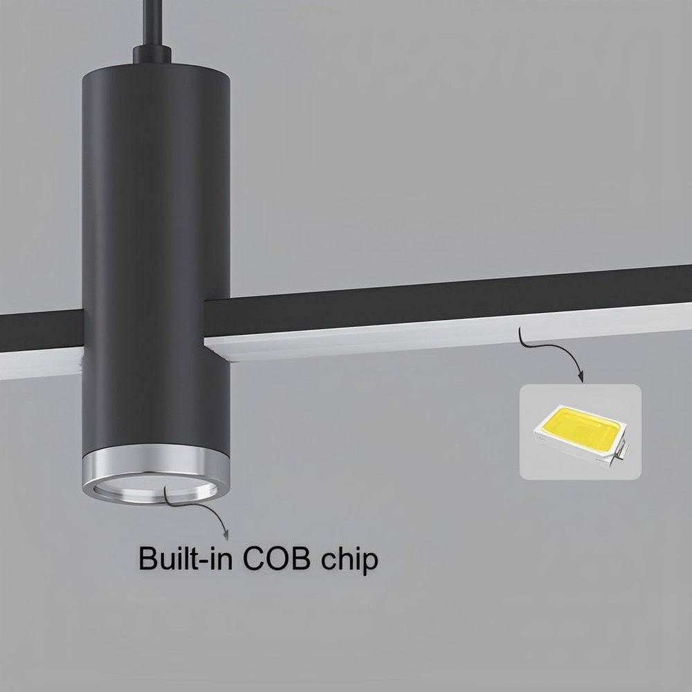 Modern Minimalist | Black Pendant Light with Customizable Ambiance