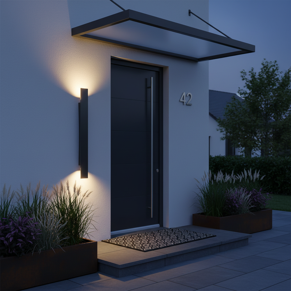 Modern Outdoor Wall Light | Waterproof LED Lantern for Patios and Gardens