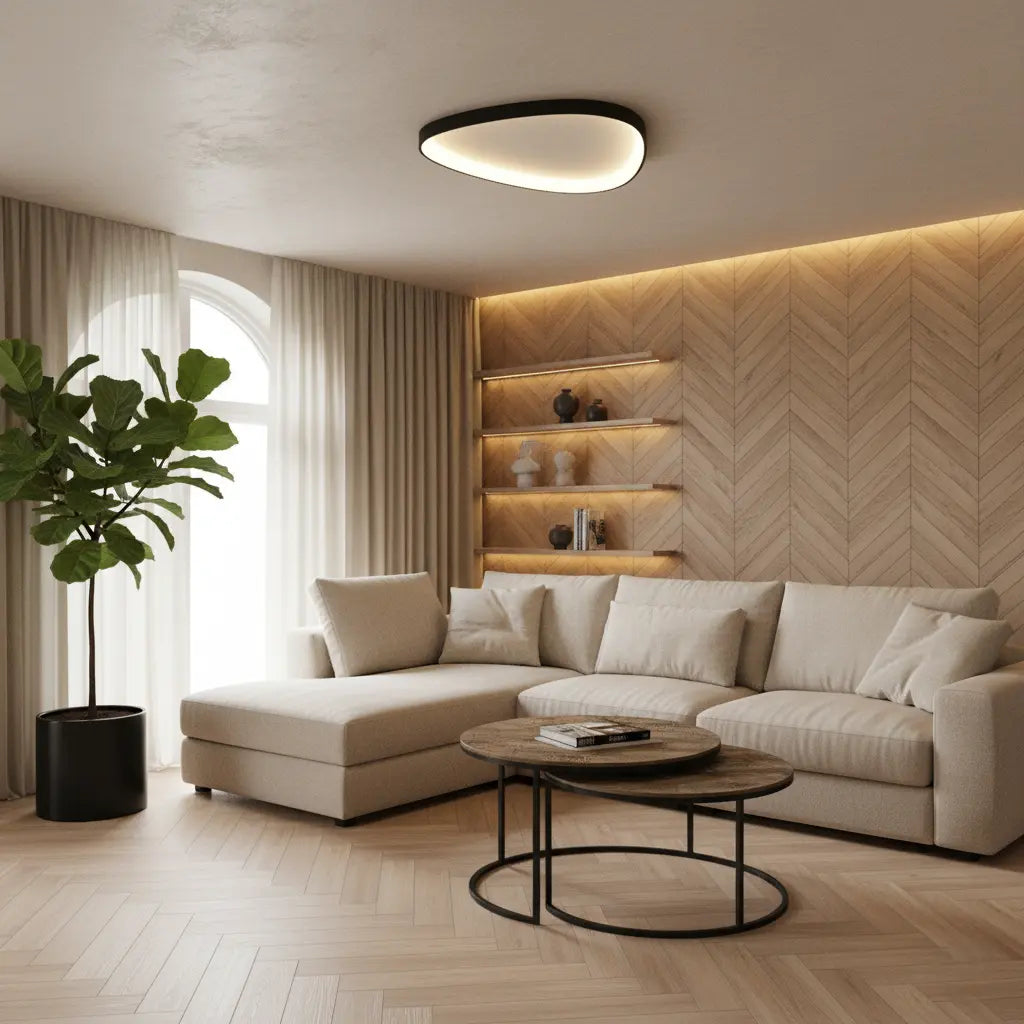 Modern Scandinavian Ceiling Light with Remote Control