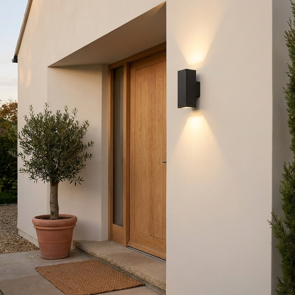 Modern Waterproof Outdoor Wall Light with Dual Lighting