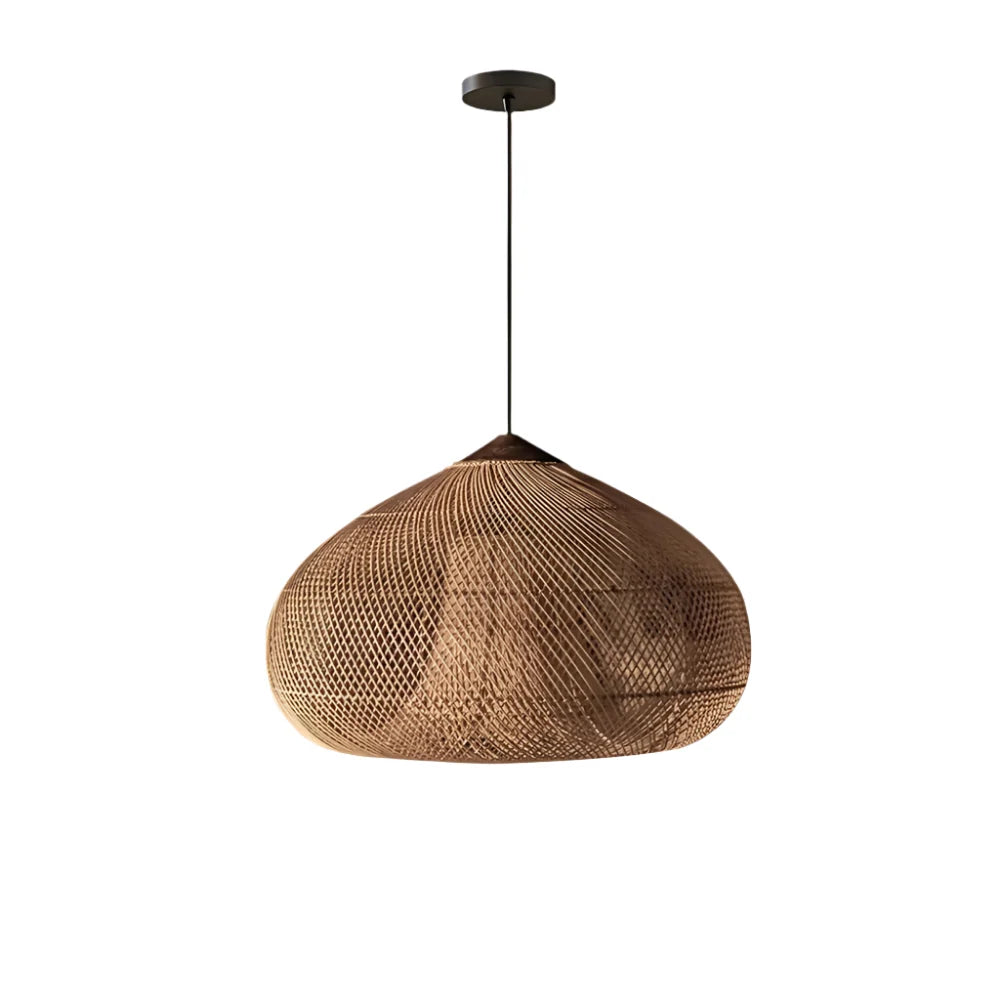 Natural Woven Rattan Pendant Light