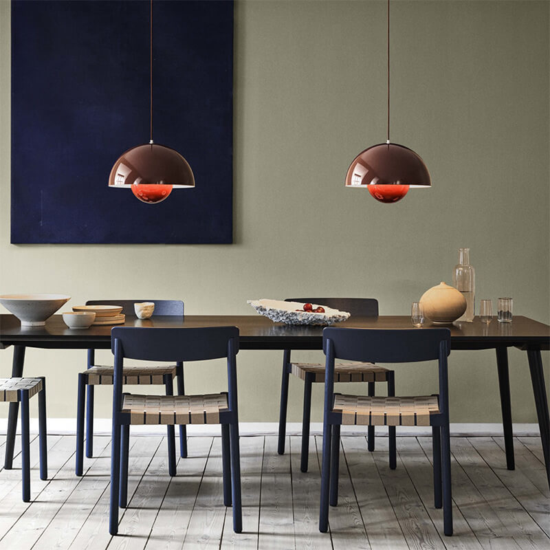 Nordic Dome Pendant Light | Stylish Adjustable Height Kitchen Pendant Lighting