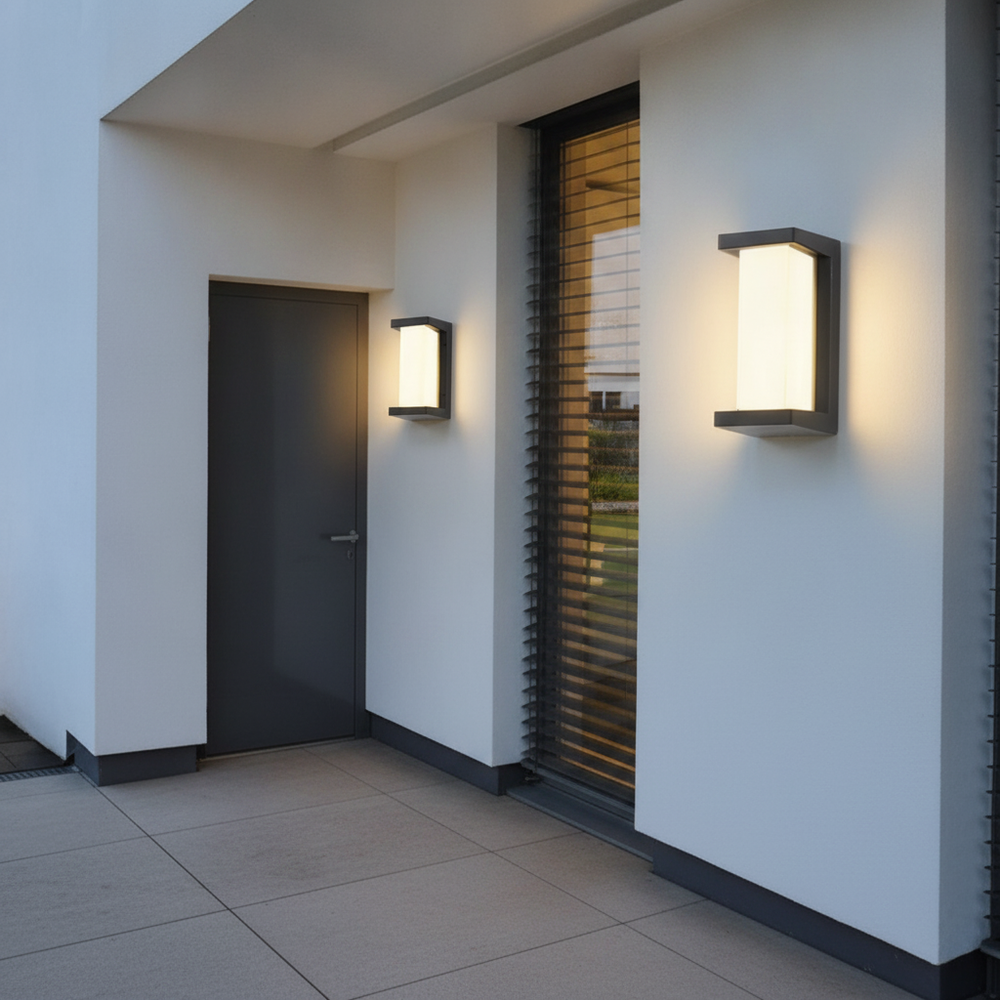 Outdoor Wall Light | Motion Sensor LED Lantern with Energy-Efficient Design