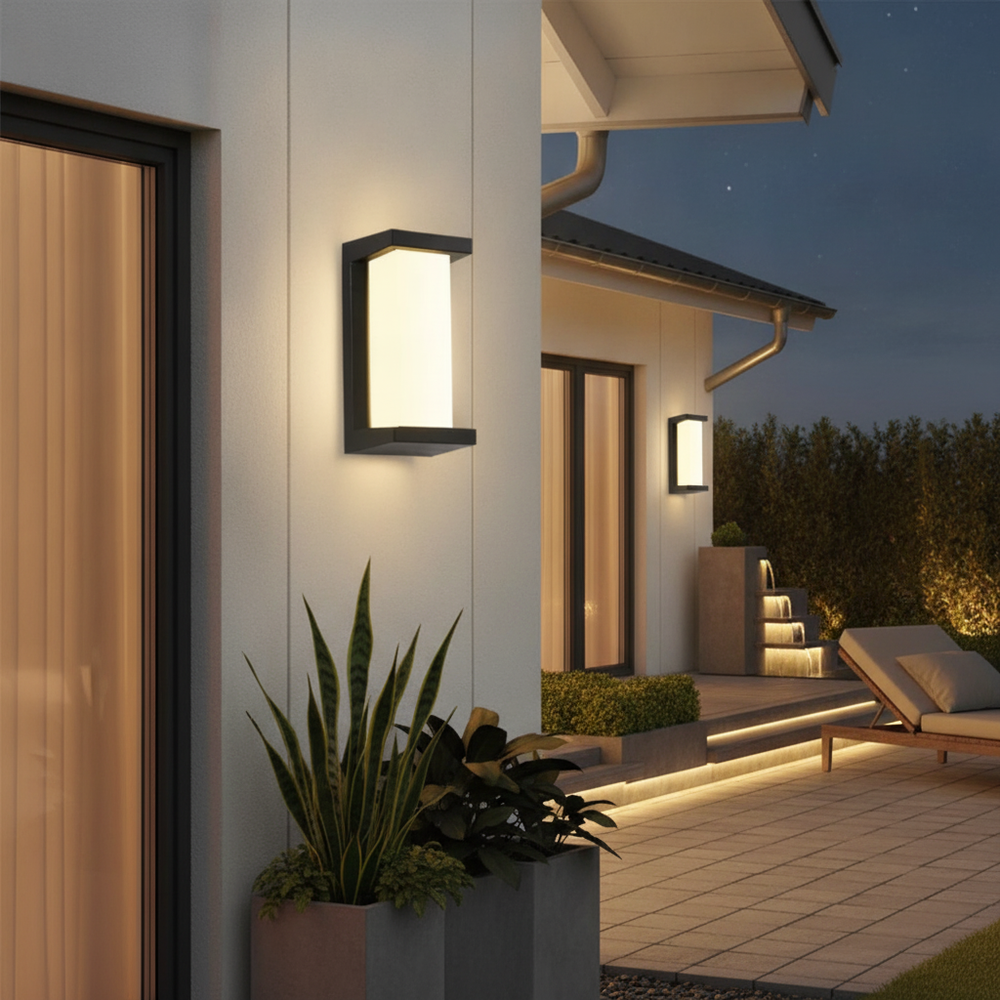 Outdoor Wall Light | Motion Sensor LED Lantern with Energy-Efficient Design