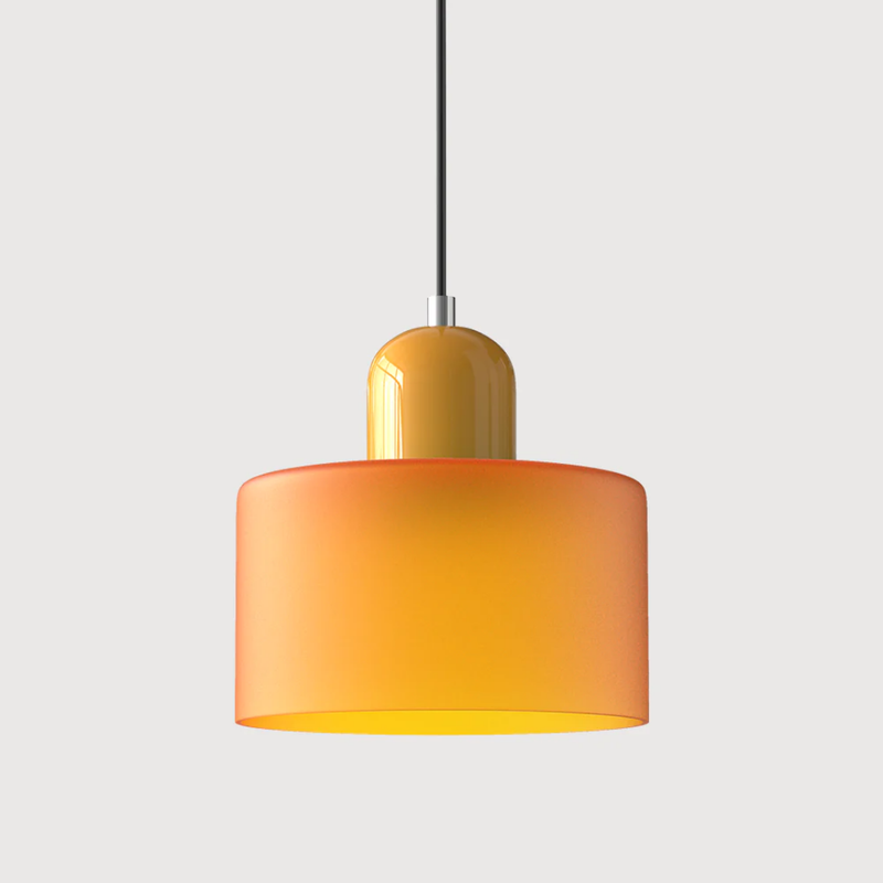 Retro Hanging Lamp | Adjustable Kitchen Pendant Light with Warm Glass Shade