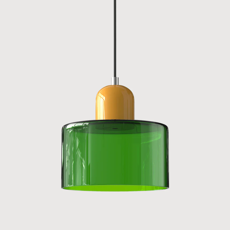 Retro Hanging Lamp | Adjustable Kitchen Pendant Light with Warm Glass Shade