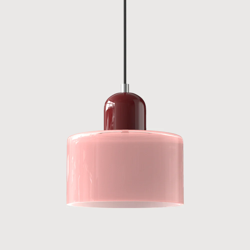 Retro Hanging Lamp | Adjustable Kitchen Pendant Light with Warm Glass Shade