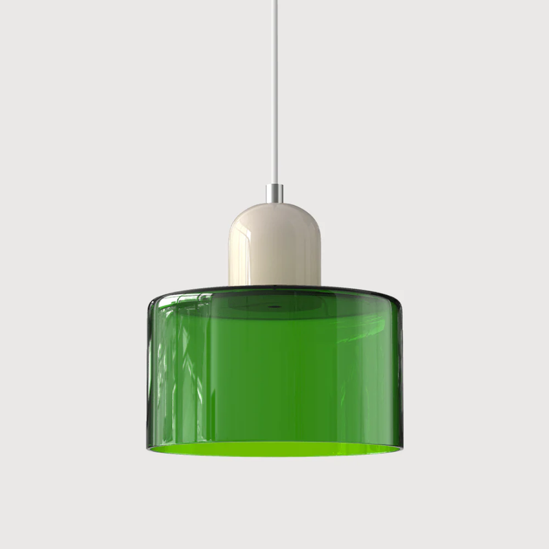 Retro Hanging Lamp | Adjustable Kitchen Pendant Light with Warm Glass Shade