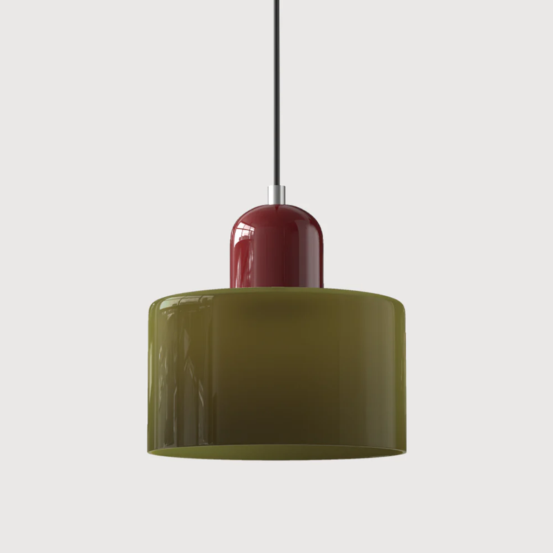 Retro Hanging Lamp | Adjustable Kitchen Pendant Light with Warm Glass Shade