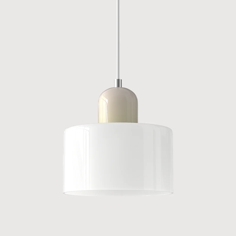 Retro Hanging Lamp | Adjustable Kitchen Pendant Light with Warm Glass Shade