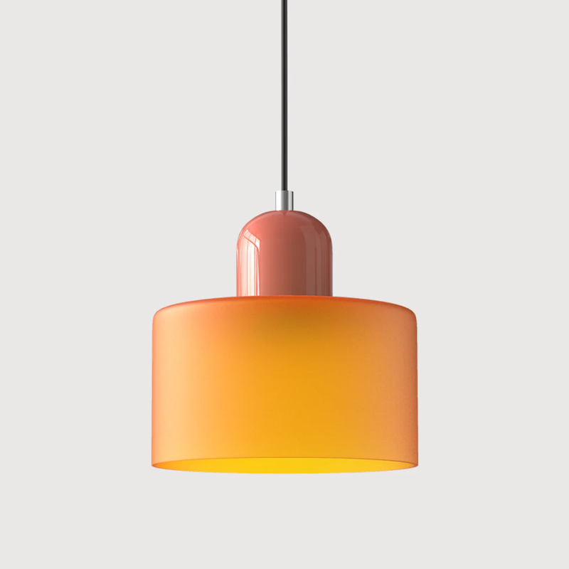 Retro Hanging Lamp | Adjustable Kitchen Pendant Light with Warm Glass Shade